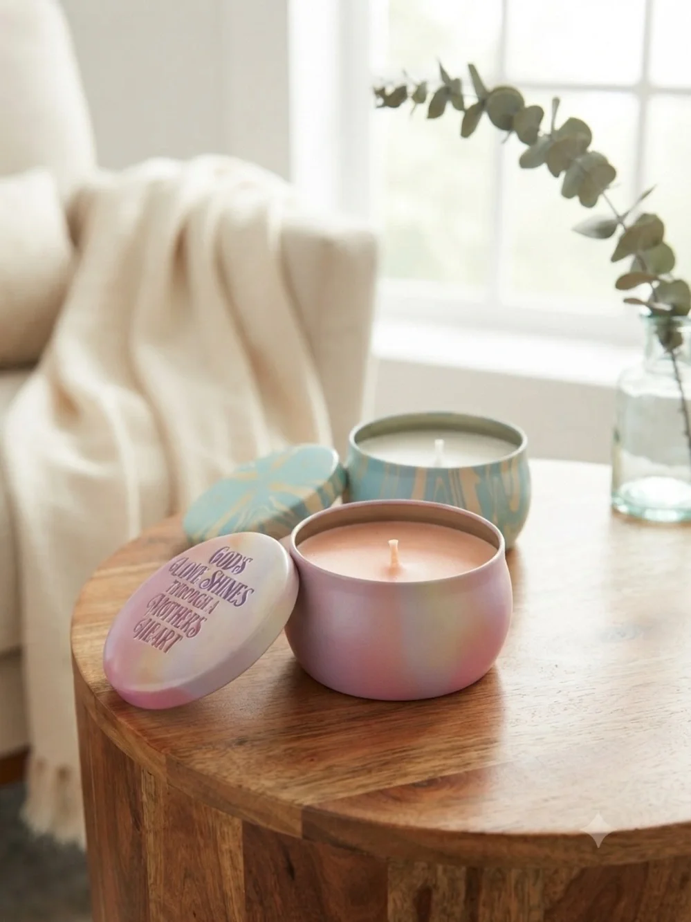 Set of Two Artisan-Poured Scented Candles